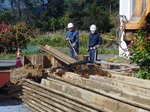 ケアハウス旧浄化槽撤去作業